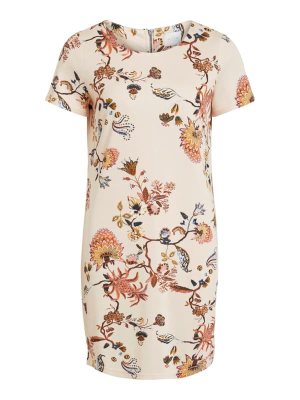 Vila - Vitinny New SS Dress Lux Lunaria Print