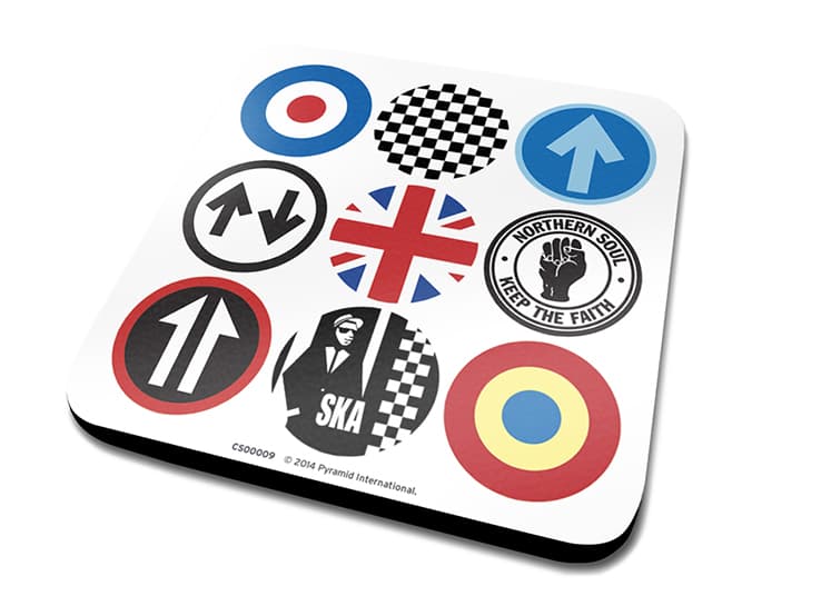 Coaster: Mod and ska icons