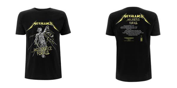 METALLICA - T-SHIRT, AND JUSTICE FOR ALL TRACKS XL