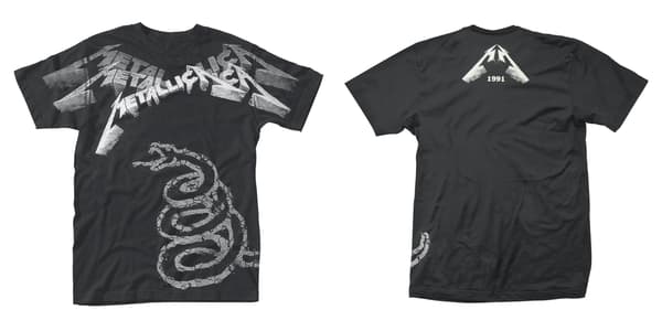 METALLICA - T-SHIRT, BLACK ALBUM FADED