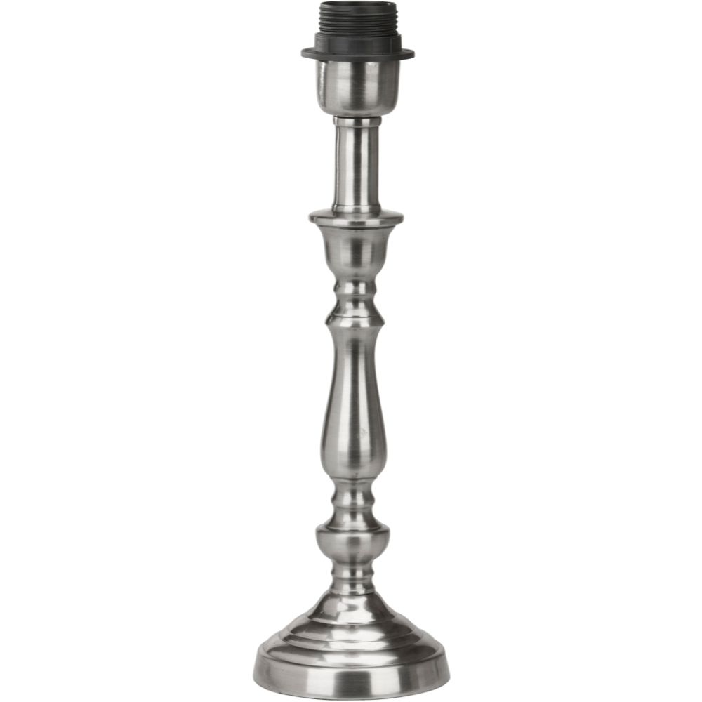 PR Home Therese Lampfot Antiksilver 34cm