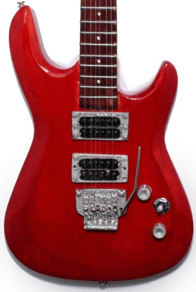 Mini guitar: Joe Satriani - Js 1200 Red Candy