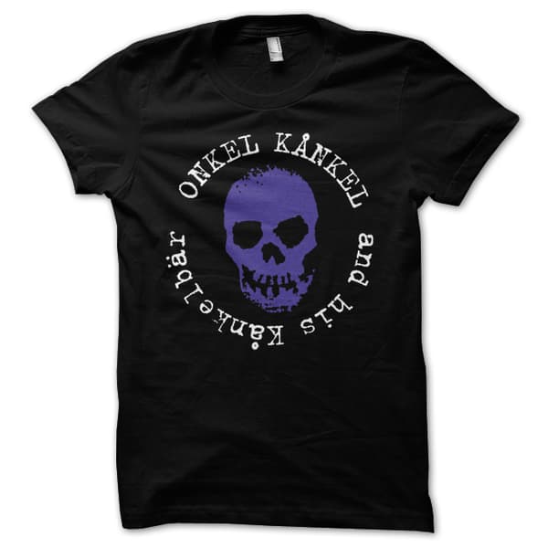 ONKEL KÅNKEL - T-SHIRT, LILA SKALLE