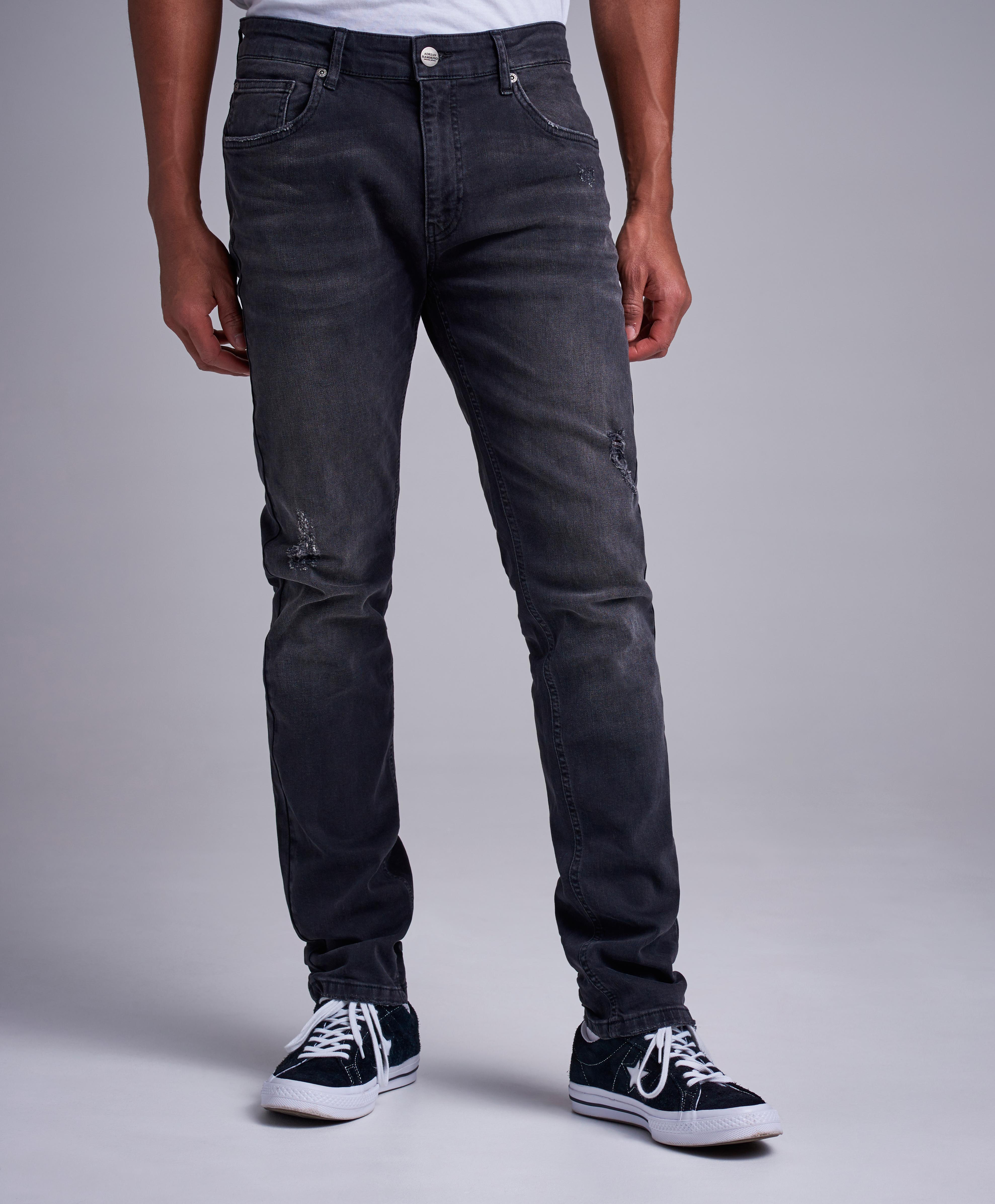 Jeans Delta Regular, Black Tøj