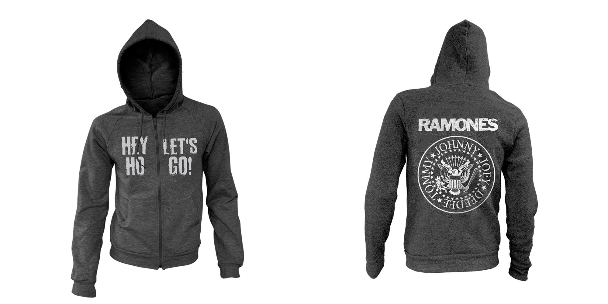 RAMONES - ZIP HOOD, HEY HO LET'S GO SEAL
