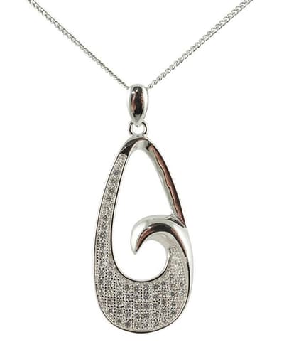 Halsband i äkta silver prydd med Kubisk Zirkonia
