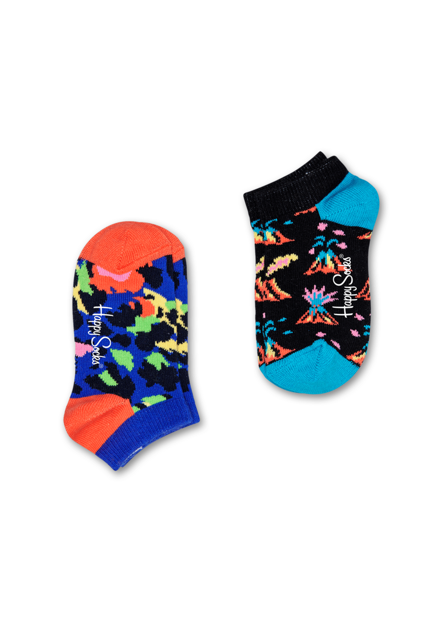 HAPPY SOCKS 2-PACK LEOPARD LOW SOCKS FOR KIDS