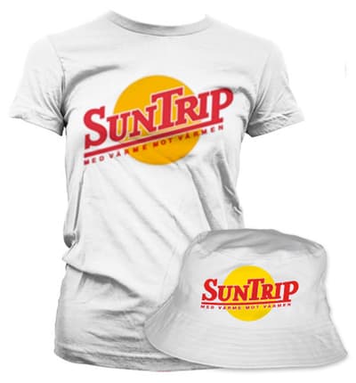 SUNTRIP PACK - Hatt & Girly Tee White Medium