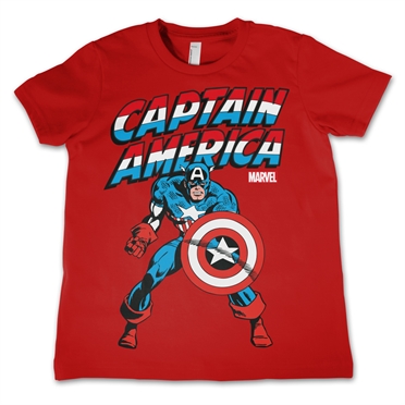 Captain America Kids T-Shirt Red 8 Years
