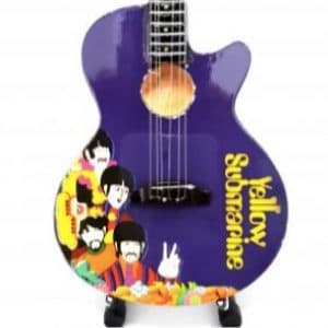 Mini guitar: The Beatles - John Lennon - Gibson Acoustic - Yellow Submarine