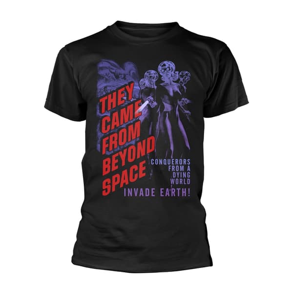 PLAN 9 - THEY CAME FROM BEYOND SPACE - T-SHIRT, THEY CAME FROM BEYOND SPACE (BLACK)