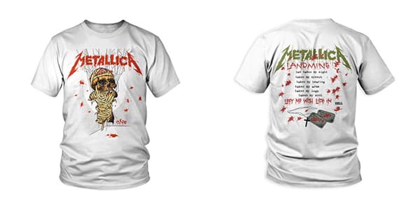 METALLICA - T-SHIRT, ONE LANDMINE