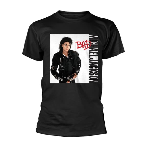 MICHAEL JACKSON - T-SHIRT, BAD BLACK