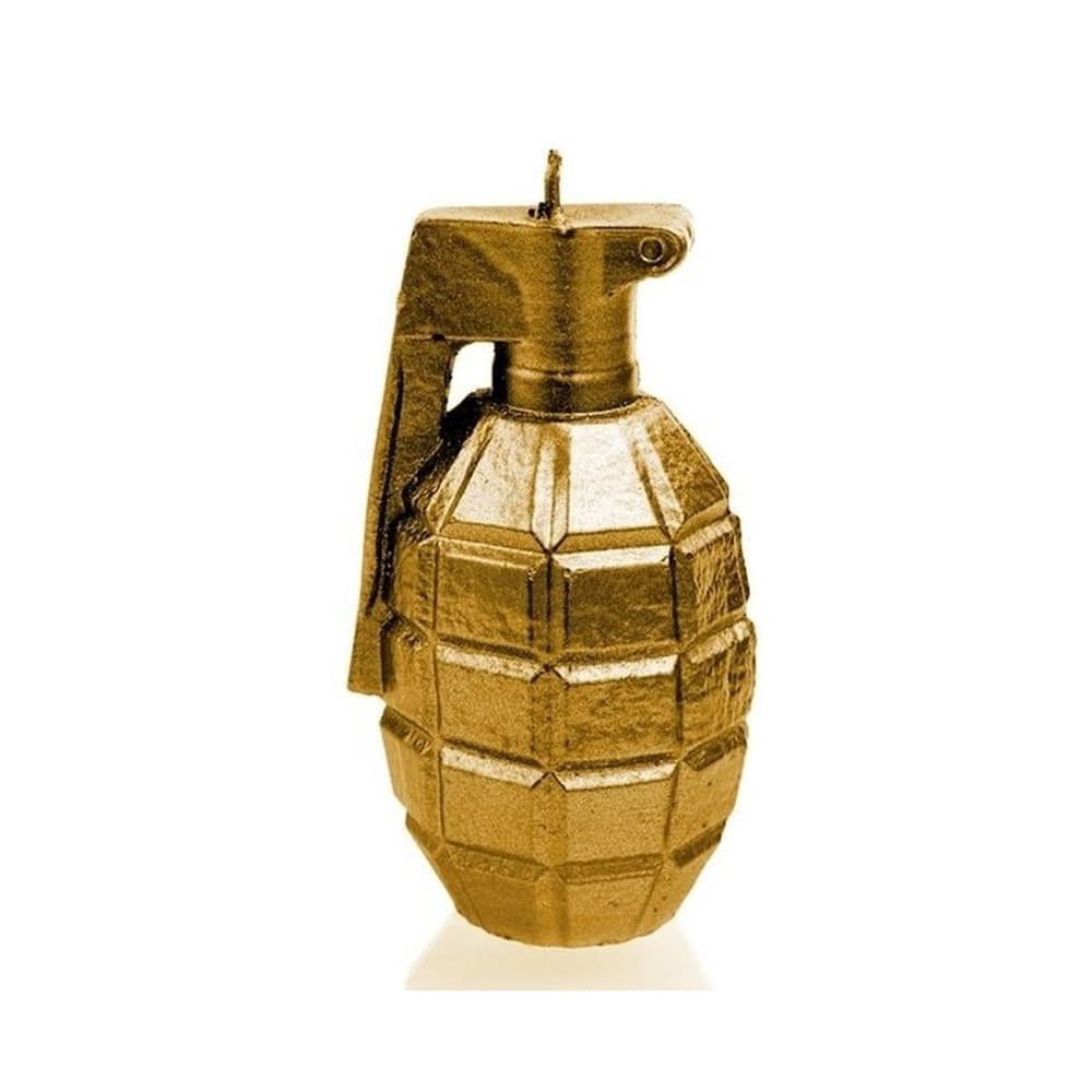 CANDLES - GRENADE LARGE, GOLD