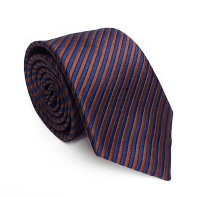 Tailor Concept Scandinavia Slips, Bordeaux Blå Stribet