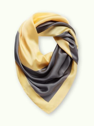 Tailor Concept Scandinavia Satin Scarf, Gul Grå