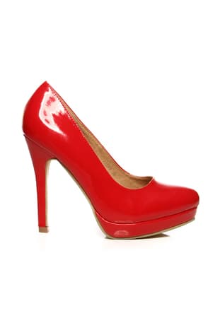 Rød Auren Pumps