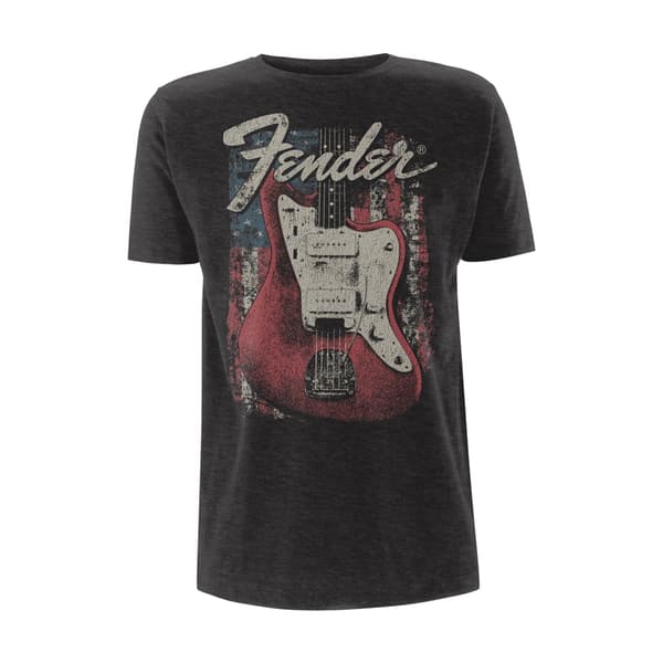 FENDER - T-SHIRT, DISTRESSED GUITAR