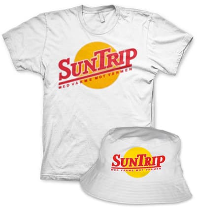 SUNTRIP PACK - Hatt & T-Shirt White Large