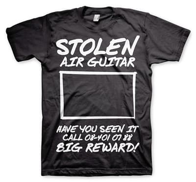 Stolen Air Guitar! Black XX-Large