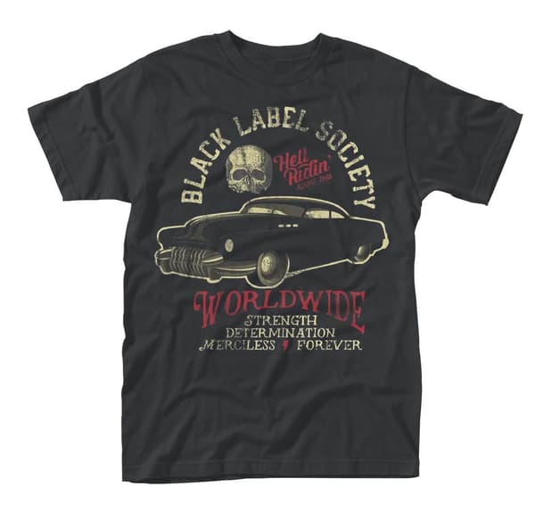 BLACK LABEL SOCIETY - T-SHIRT, HELL RIDING HOT ROD