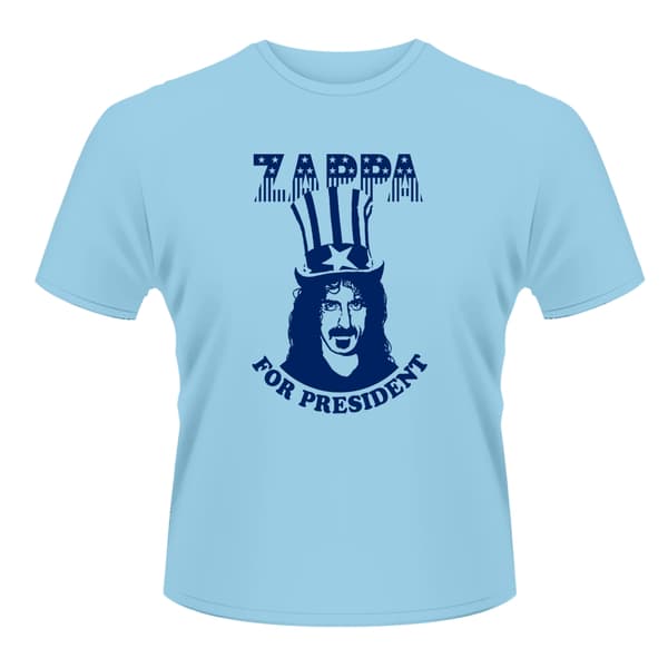 FRANK ZAPPA - T-SHIRT, ZAPPA FOR PRESIDENT (BLUE) M