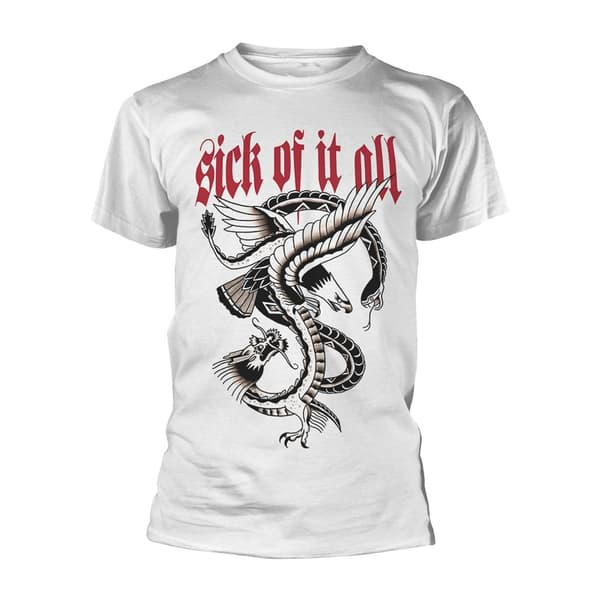 SICK OF IT ALL - T-SHIRT, EAGLE (WHITE)