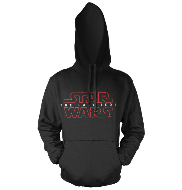 Star Wars - The Last Jedi Logo Black Hoodie Black X-Large