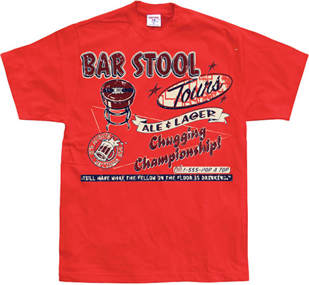 Bar Stool Tours Red Small