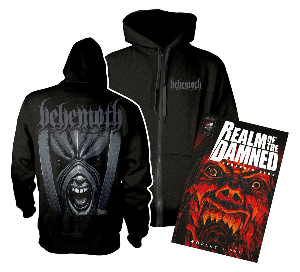 BEHEMOTH - ZIP HOOD - REALM OF THE DAMNED 2 (HSWZ + BOOK)
