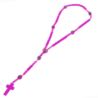 Rosa radband i trä - halsband