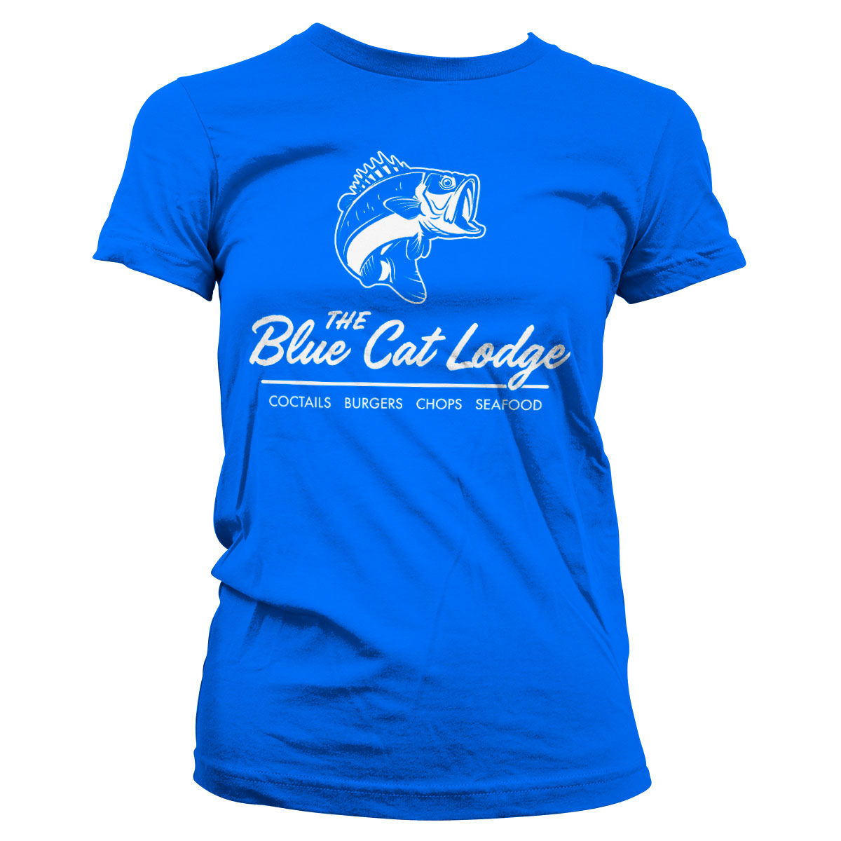 The Blue Cat Lodge Girly Tee Blue Small