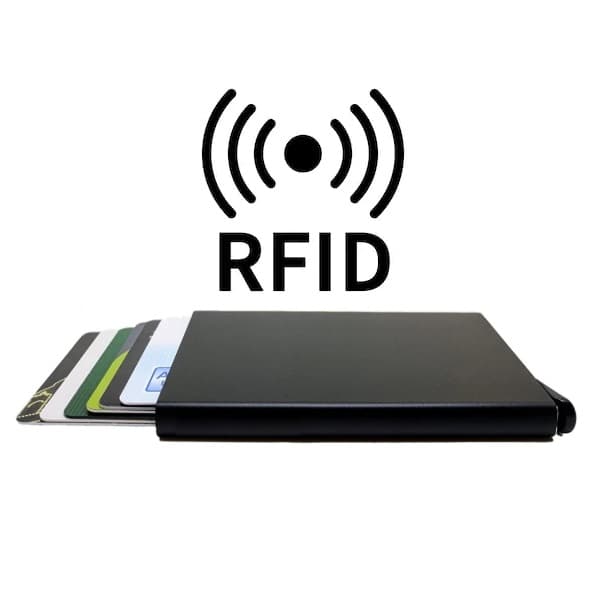 Smart korthållare skjuter Fram 5 kort - RFID Säker