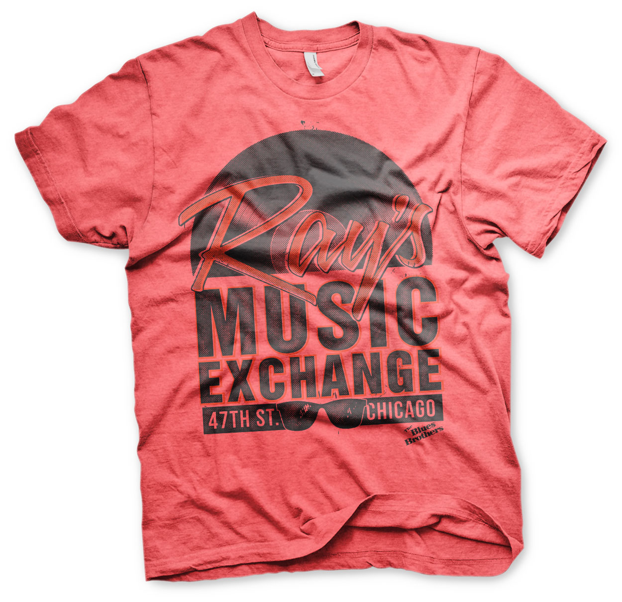 Ray's Music Exchange - Blues Brothers T-Shirt Red-Heather XX-Large