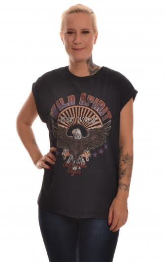 Vila - Vicolba SS T-shirt Svart S