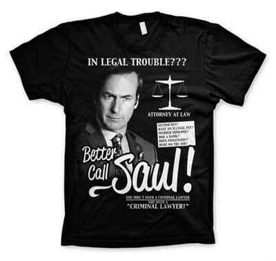 Better Call Saul T-Shirt Black Small