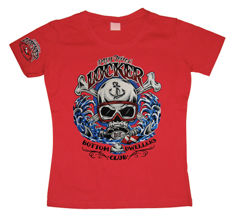 Skull Americana Girly T-Shirt Black Small