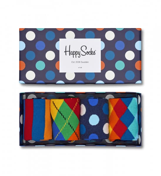 4 PAR PACK HAPPY SOCKS MIX GIFT BOX FOR WOMEN
