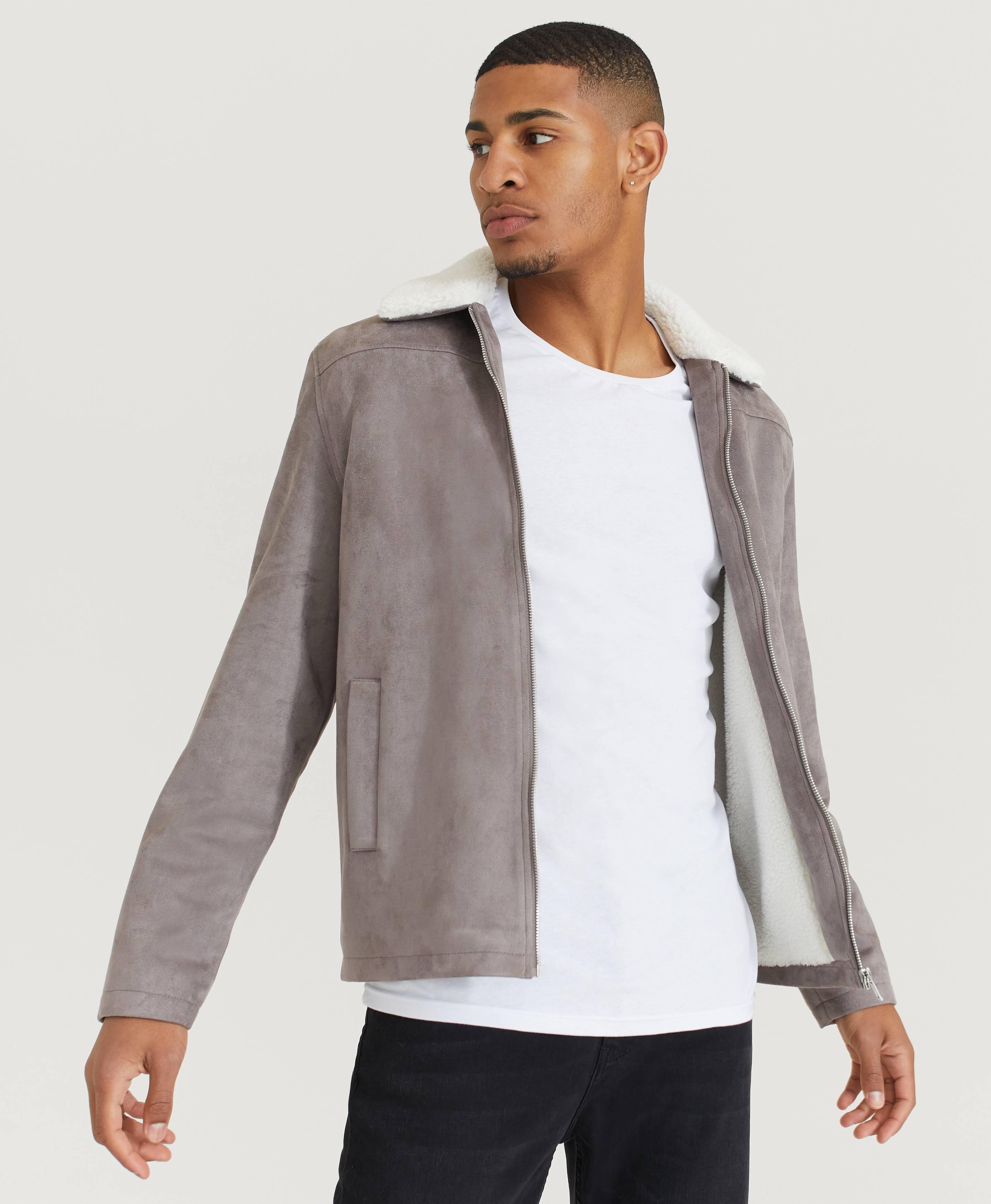 Jacka Teddy Fake Suede Jacket