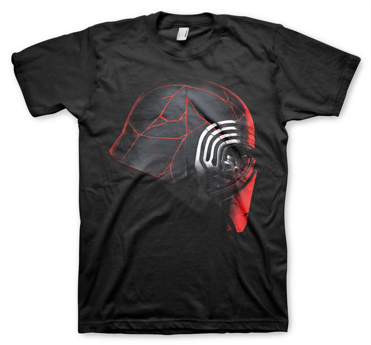 Kylo Red Helmet T-Shirt Black XX-Large