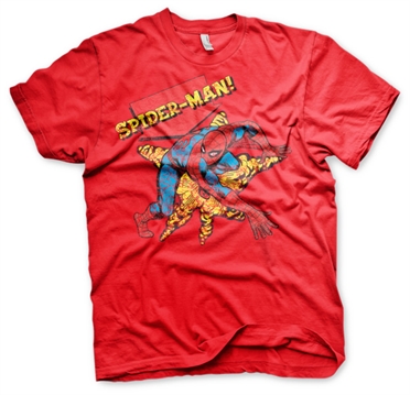Retro Spider-Man T-Shirt Red Small