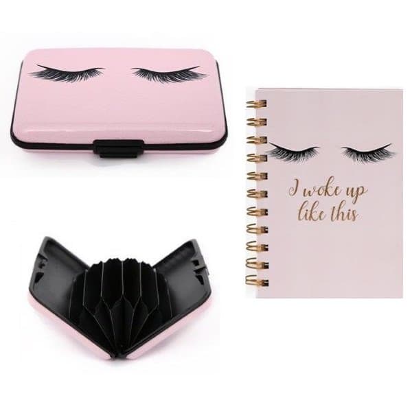 I woke up like this. Rfid Eyelash Korthållare o Anteckningsblock
