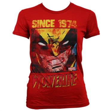 Wolverine Since 1974 Girly T-Shirt Red Large