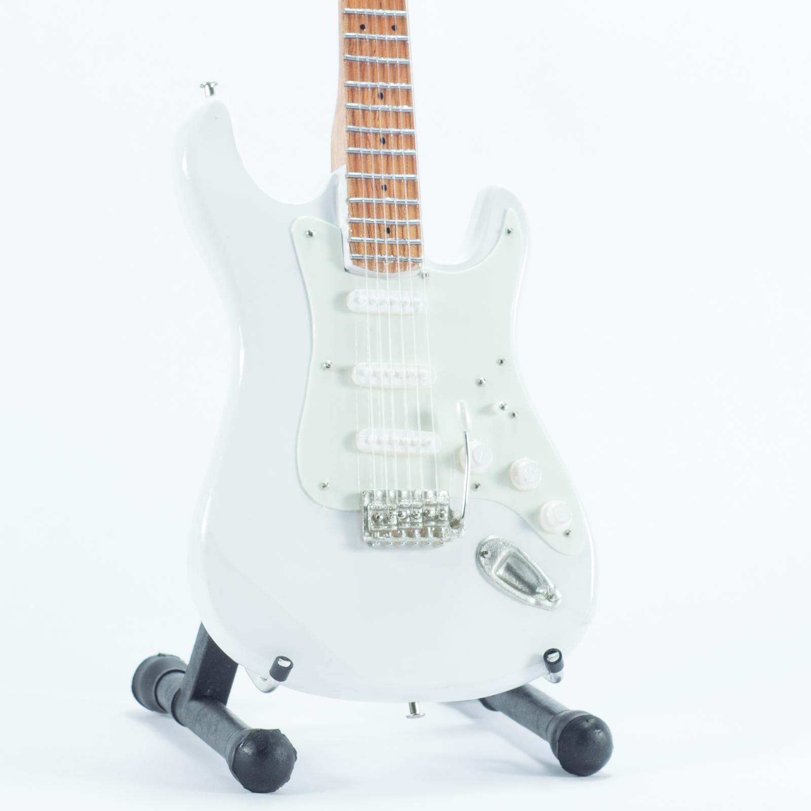 Minigitarr: Jimi Hendrix - Fender Stratocaster White