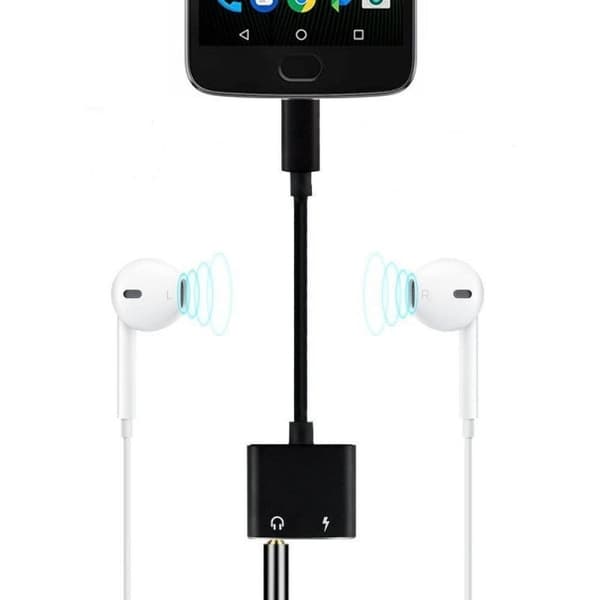 USB-C Adapter / Splitter USB-C & AUX port