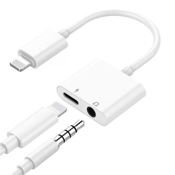 Splitter - 1 x Lightning og 1x 3.5 mm Aux