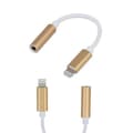 Miniatyrbillede 3 af 3: Lightning till 3,5 mm Aux Audio Jack Adapter, iPhone - Guld