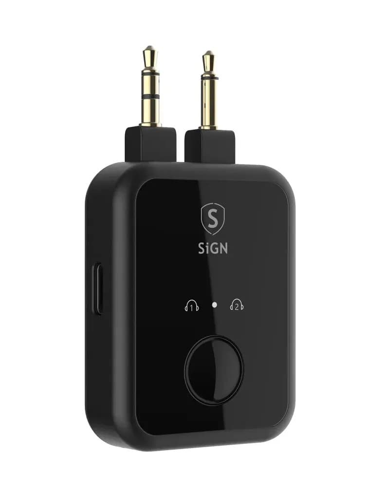 SiGN flygplansadapter för trådlösa hörlurar
