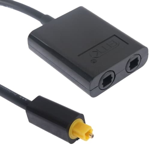 Toslink optisk splitter med doble utganger