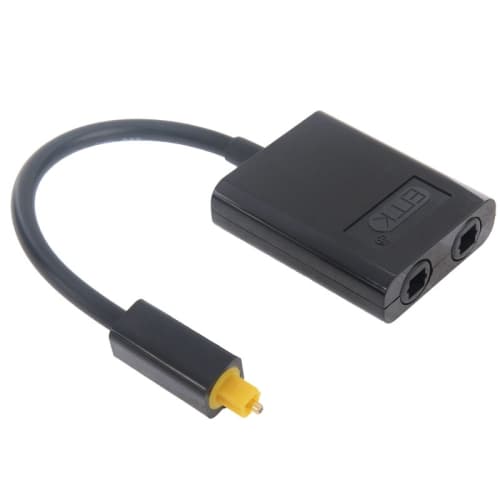 Toslink optisk splitter med doble utganger